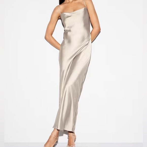 Old Navy Dresses & Skirts - OLD NAVY GREEN The Occasion by Old Navy Satin Cowl Maxi Dress